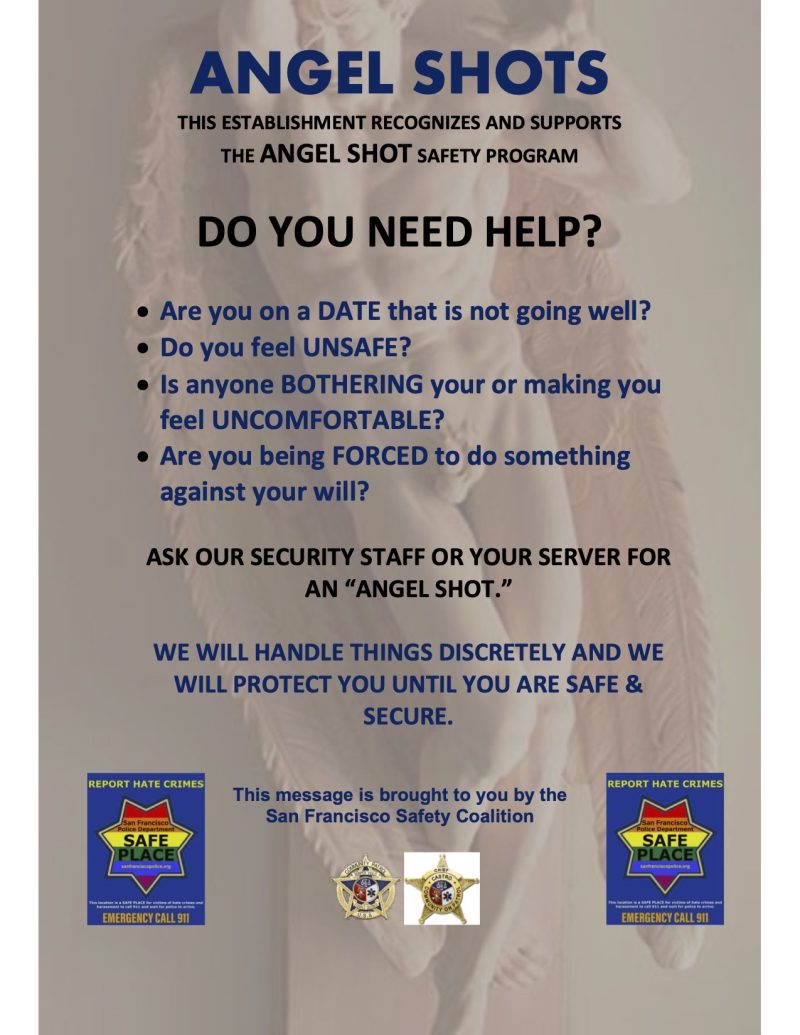 ANGEL SHOT Safety Poster